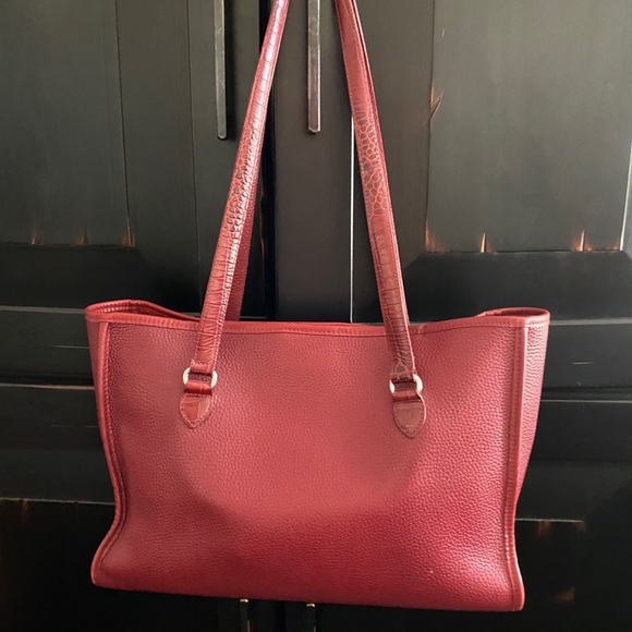 ❤️SOLD❤️Vintage Brighton Red Croc Embossed Handbag - Picture 6 of 12